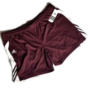 Adidas Women's Maroon Climalite Shorts XXL (S101)